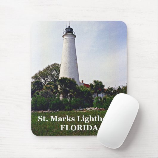 St. Marks Lighthouse, Florida Mousepad Muismat (Met muis)