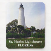 St. Marks Lighthouse, Florida Mousepad Muismat (Voorkant)