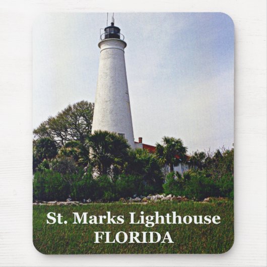 St. Marks Lighthouse, Florida Mousepad Muismat (Voorkant)