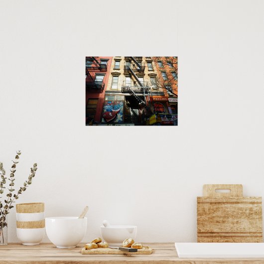St. Mark's Place, East Village, Medium Poster (Keuken)