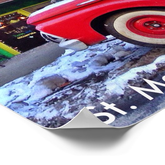 St. Mark's Place, NYC februari 2015 Poster (Hoek)