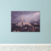 St. Mark's Place, Venice (Moonlight) gegraveerd do Canvas Afdruk (Insitu (Houten vloer))