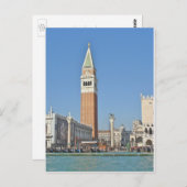 St. Marks Plaza en Bell Tower - Venice Italië Briefkaart (Voorkant / Achterkant)