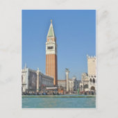 St. Marks Plaza en Bell Tower - Venice Italië Briefkaart (Voorkant)