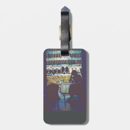 St Mark's Silhouette Bagagelabel (Achterkant verticaal)