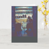 St. Mark's Silhouette Wenskaart Kaart (Gele Bloem)