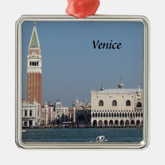 St. Mark's Square and Doges Palace Metalen Ornament (Voorkant)