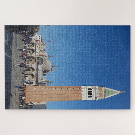 St. Mark's Square Basilica & Campanile, Venetië It Legpuzzel (Horizontaal)