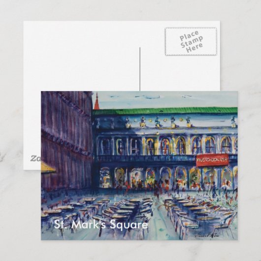 St. Mark's Square Briefkaart (Voorkant / Achterkant)