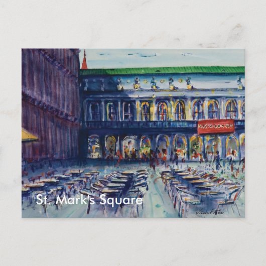 St. Mark's Square Briefkaart (Voorkant)