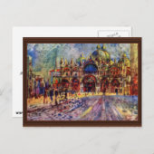 St. Mark's Square in Venetië door Pierre-Auguste Briefkaart (Voorkant / Achterkant)