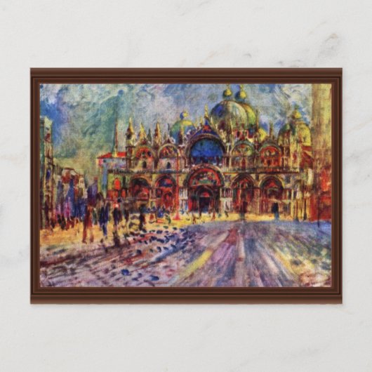 St. Mark's Square in Venetië door Pierre-Auguste Briefkaart (Voorkant)