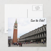 St Mark's Square in Venetië, Italië Aankondigingskaart (Voorkant / Achterkant)