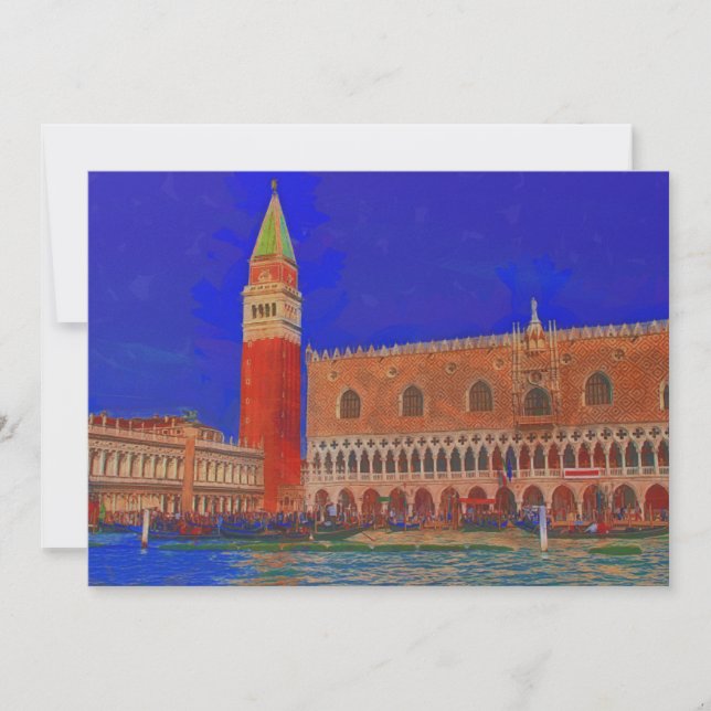 St. Mark's Square Piazzetta schilderij (Voorkant)