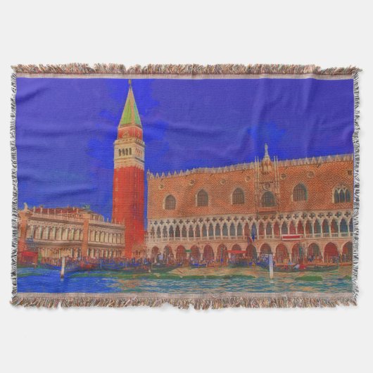 St. Mark's Square Piazzetta schilderij Deken (Voorkant)