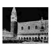St. Mark's Square Piazzetta schilderij Rubberstempel (Afrduk)