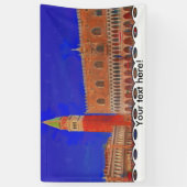 St. Mark's Square Piazzetta schilderij Spandoek (Verticaal)