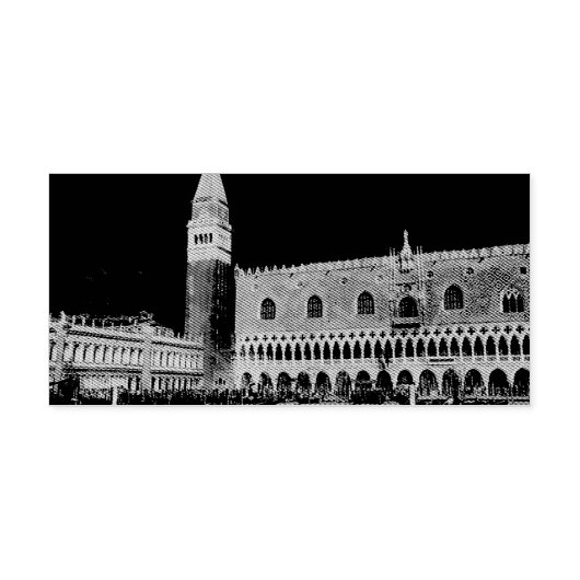 St. Mark's Square Piazzetta schilderij Zelfinktende Stempel (Design)