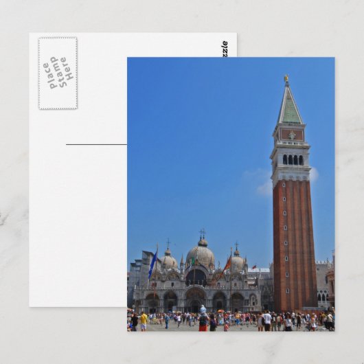 St. Mark's Square, Venetië Briefkaart (Voorkant / Achterkant)