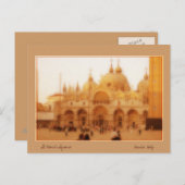 St. Mark's Square, Venetië, Italië Briefkaart (Voorkant / Achterkant)