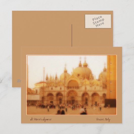 St. Mark's Square, Venetië, Italië Briefkaart (Voorkant / Achterkant)