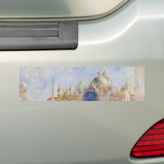 St Mark's Square, Venetië (Piazza San Marco) Bumpersticker (Op auto)