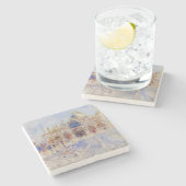 St Mark's Square, Venetië (Piazza San Marco) Stenen Onderzetter (Zijkant)