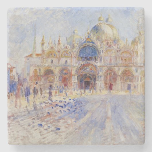 St Mark's Square, Venetië (Piazza San Marco) Stenen Onderzetter (Voorkant)