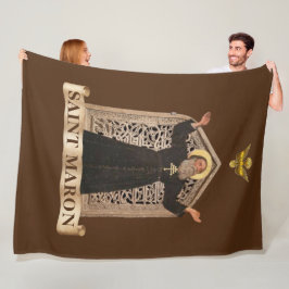 St. Maron (Maroun) مَارُون Maronitische Kerk Fleece Deken