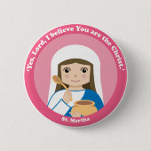 St. Martha Ronde Button 5,7 Cm (Voorkant)
