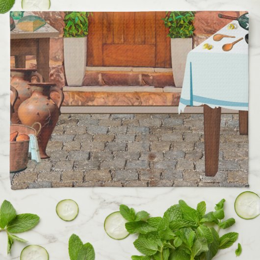 St. Martha van Bethany's Keuken Theedoek (Gevouwen)