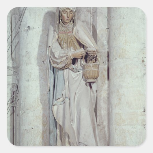 St. Martha Vierkante Sticker (Voorkant)