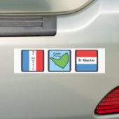 St. Martin Bumpersticker (Op auto)