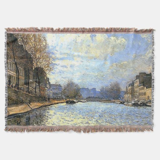 St Martin Canal Alfred Sisley Deken (Voorkant)