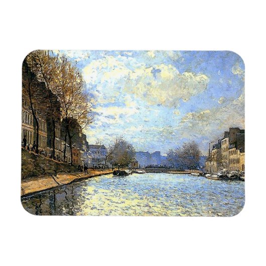 St Martin Canal Alfred Sisley Magneet (Horizontaal)