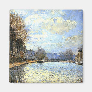 St Martin Canal Alfred Sisley Magneet