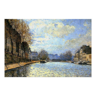 St Martin Canal Alfred Sisley Poster