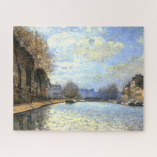 St Martin Canal Alfred Sisley Poster Legpuzzel (Horizontaal)