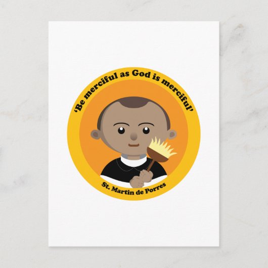 St. Martin de Porres Briefkaart (Voorkant)