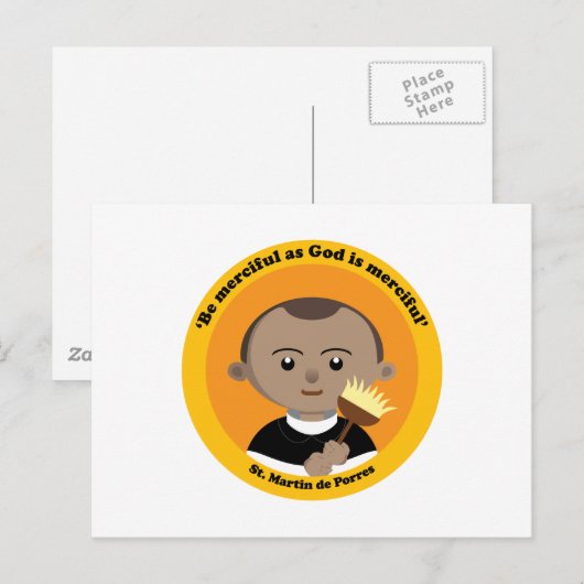 St. Martin de Porres Briefkaart (Voorkant / Achterkant)