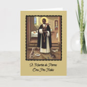 St. Martin de Porres Catholic Priester Kaart (Voorkant)