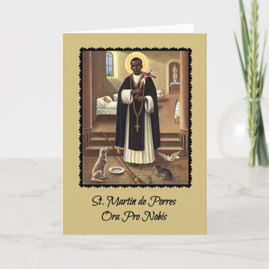 St. Martin de Porres Catholic Priester Kaart (Voorkant)