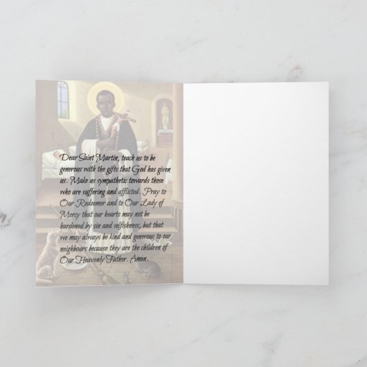 St. Martin de Porres Catholic Priester Kaart (Binnen)