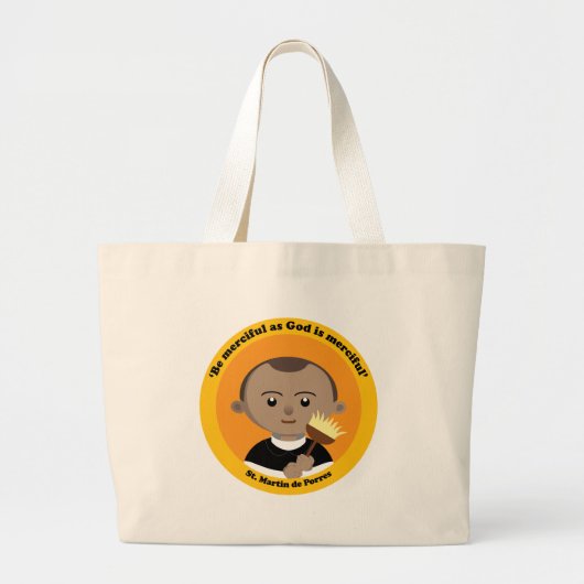 St. Martin de Porres Grote Tote Bag (Voorkant)
