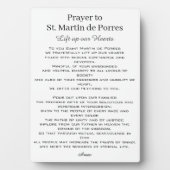 St. Martin de Porres Prayer Racial Harmony Fotoplaat (voorkant)