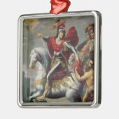 St. Martin deelt zijn cloak met de bedelaar Metalen Ornament (Links)