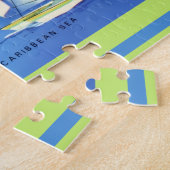 St Martin Eiland 16x20 Kaart Legpuzzel (Zijkant)