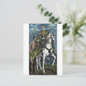 St. Martin en de Bedelaar van El Greco Briefkaart (Staand voorkant)