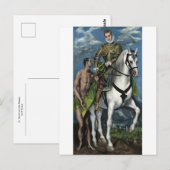 St. Martin en de Bedelaar van El Greco Briefkaart (Voorkant / Achterkant)