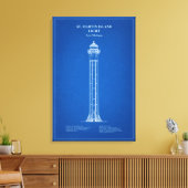 St. Martin Island Lighthouse - Michigan – AD Canvas Afdruk (Insitu (Woonkamer))